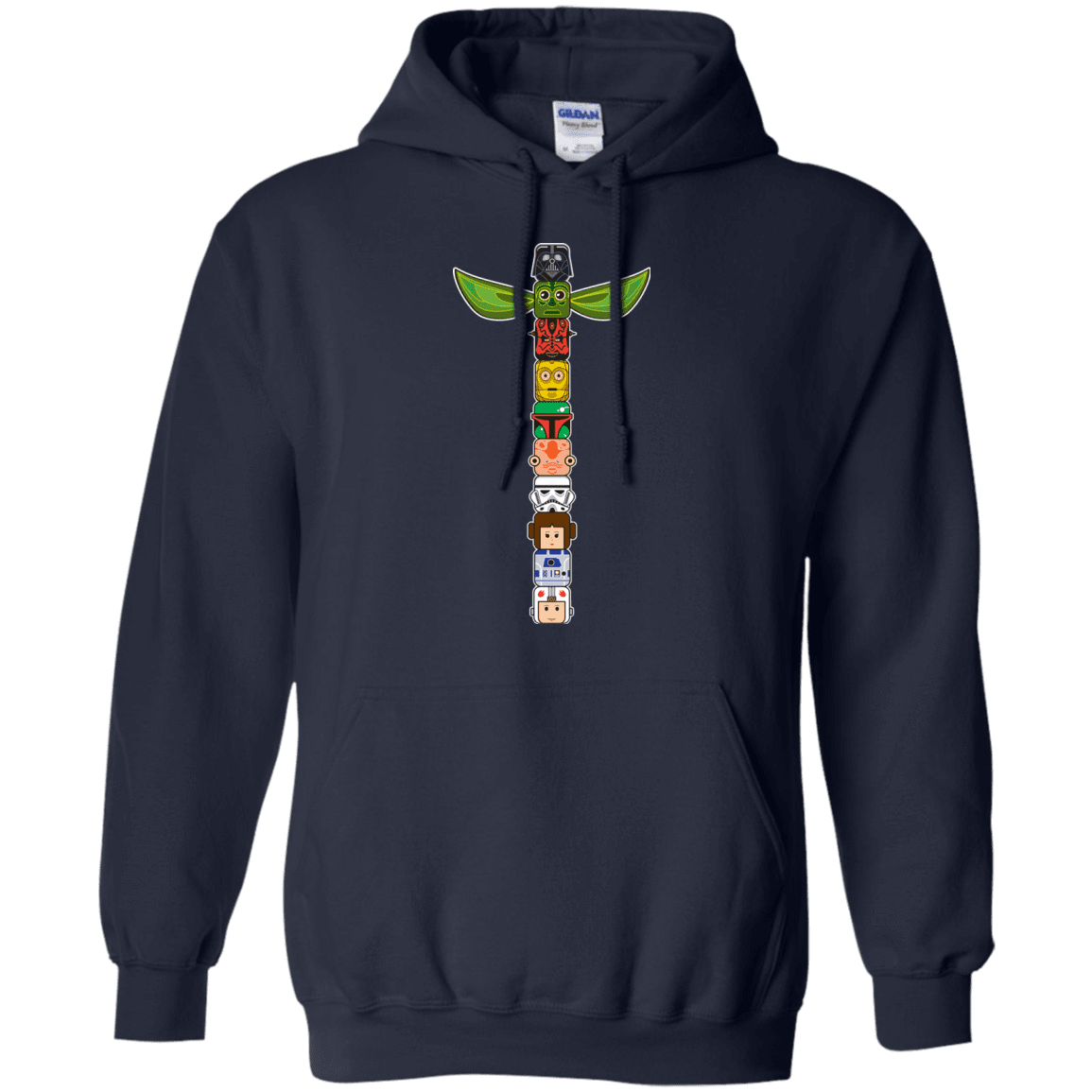 Sweatshirts Navy / Small Star Wars Totem Pullover Hoodie