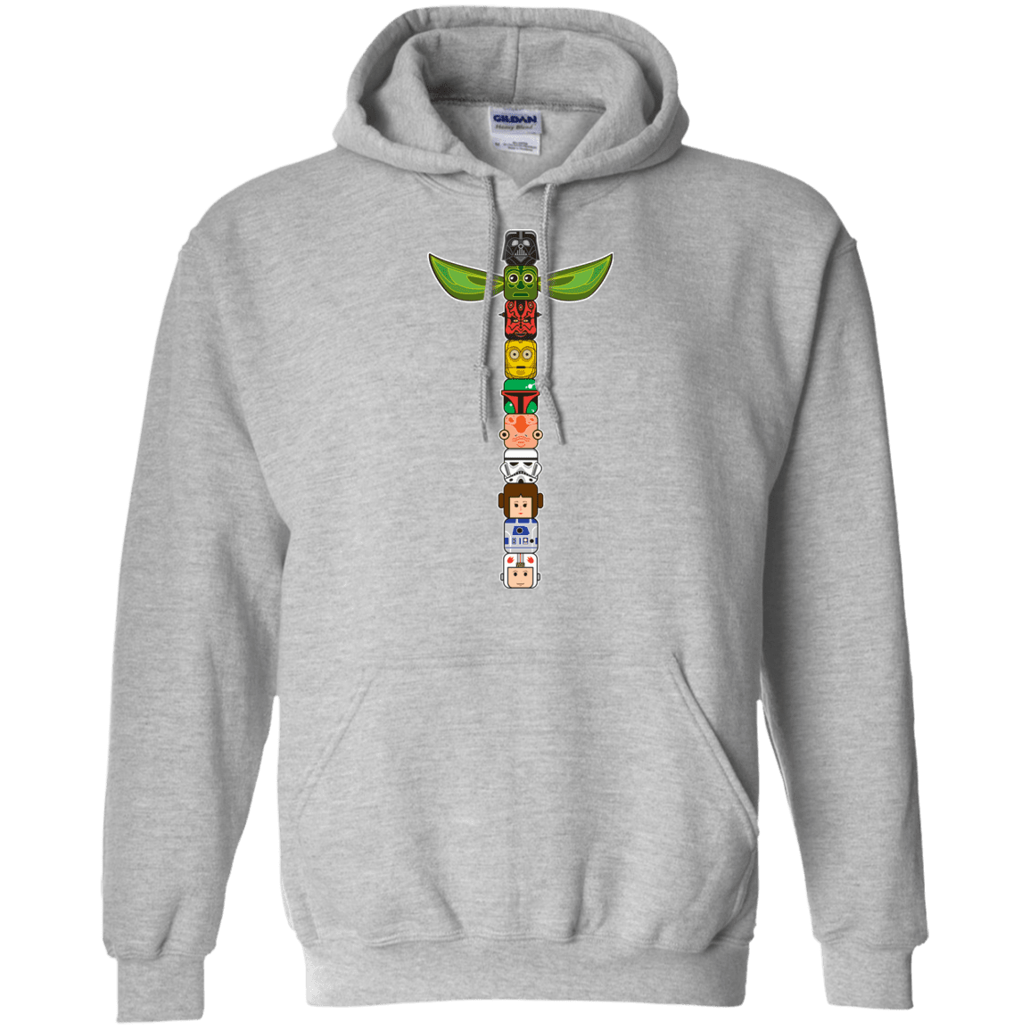 Sweatshirts Sport Grey / Small Star Wars Totem Pullover Hoodie