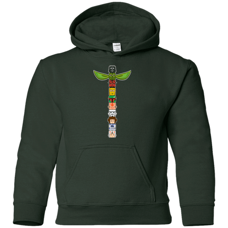 Sweatshirts Forest Green / YS Star Wars Totem Youth Hoodie