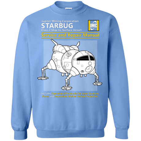 Sweatshirts Carolina Blue / Small Starbug Service And Repair Manual Crewneck Sweatshirt