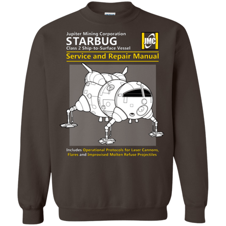 Sweatshirts Dark Chocolate / Small Starbug Service And Repair Manual Crewneck Sweatshirt