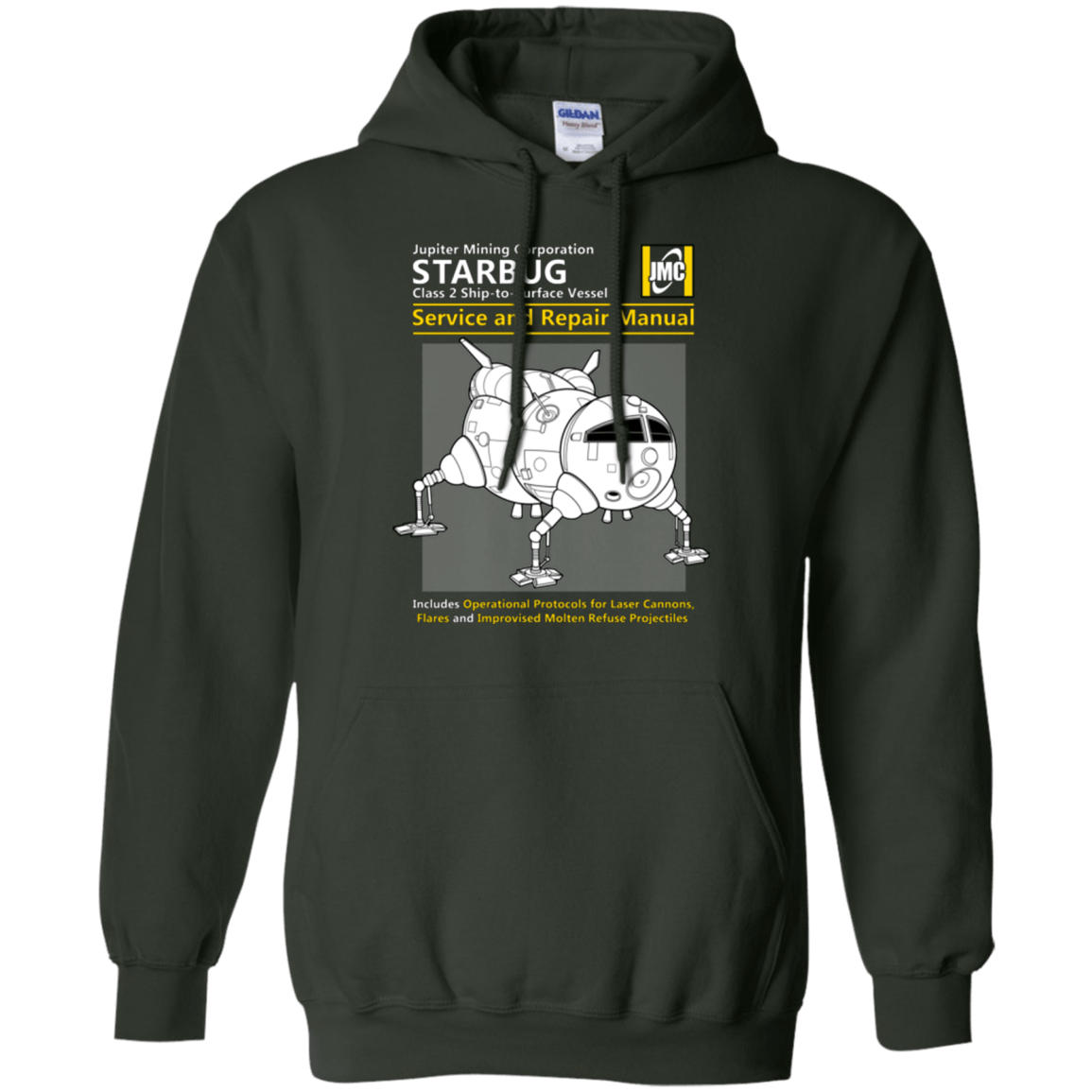 Sweatshirts Forest Green / Small Starbug Service And Repair Manual Pullover Hoodie