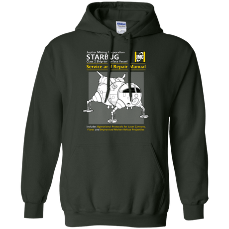 Sweatshirts Forest Green / Small Starbug Service And Repair Manual Pullover Hoodie