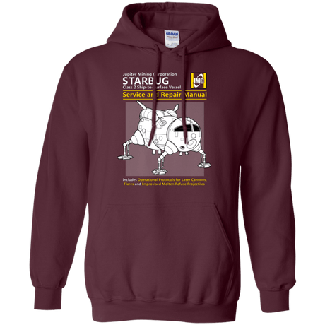 Sweatshirts Maroon / Small Starbug Service And Repair Manual Pullover Hoodie
