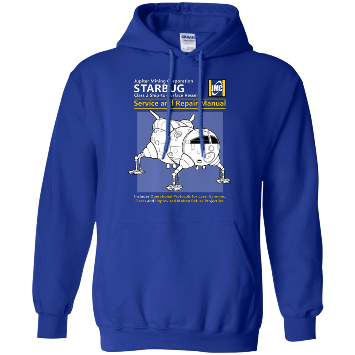Sweatshirts Royal / Small Starbug Service And Repair Manual Pullover Hoodie