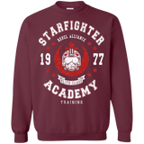 Sweatshirts Maroon / Small Starfighter Academy 77 Crewneck Sweatshirt