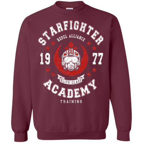 Sweatshirts Maroon / Small Starfighter Academy 77 Crewneck Sweatshirt