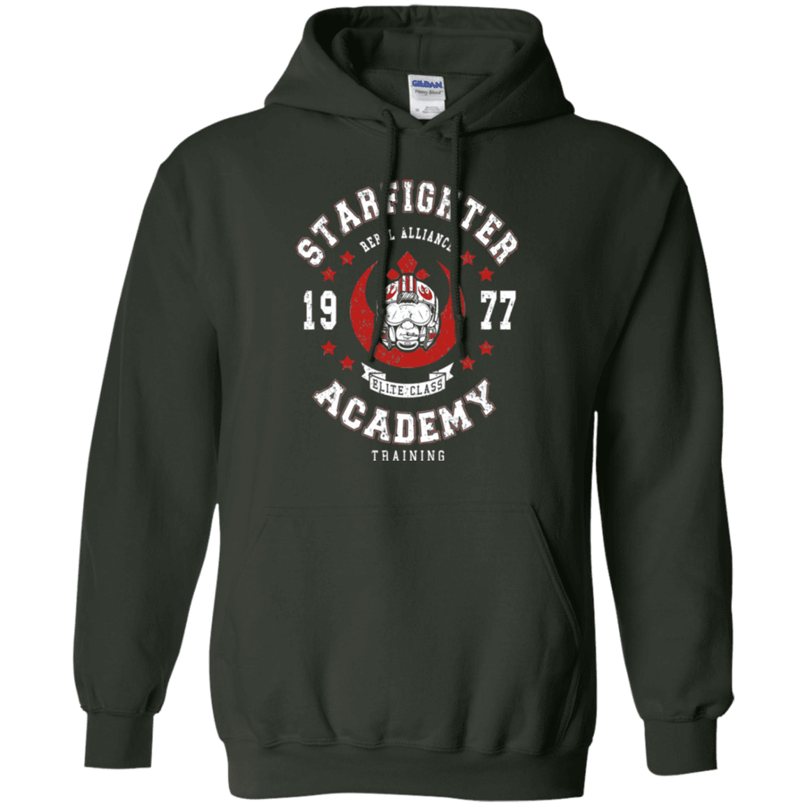 Sweatshirts Forest Green / Small Starfighter Academy 77 Pullover Hoodie