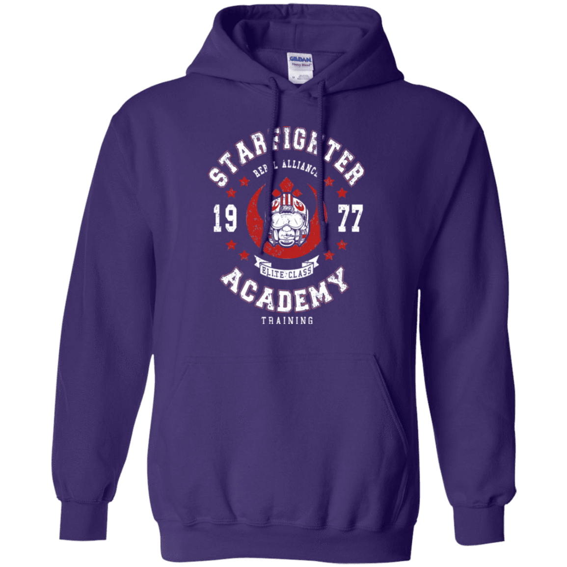 Sweatshirts Purple / Small Starfighter Academy 77 Pullover Hoodie