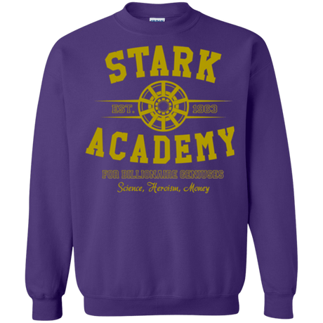 Sweatshirts Purple / Small Stark Academy Crewneck Sweatshirt