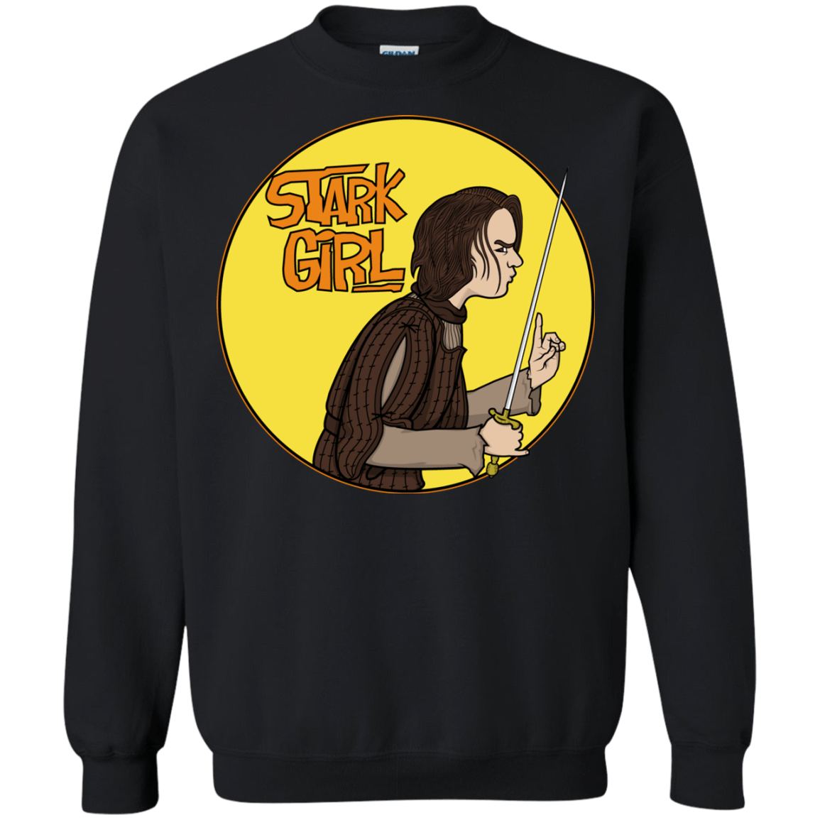 Sweatshirts Black / S Stark girl Crewneck Sweatshirt