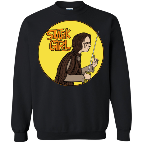 Sweatshirts Black / S Stark girl Crewneck Sweatshirt
