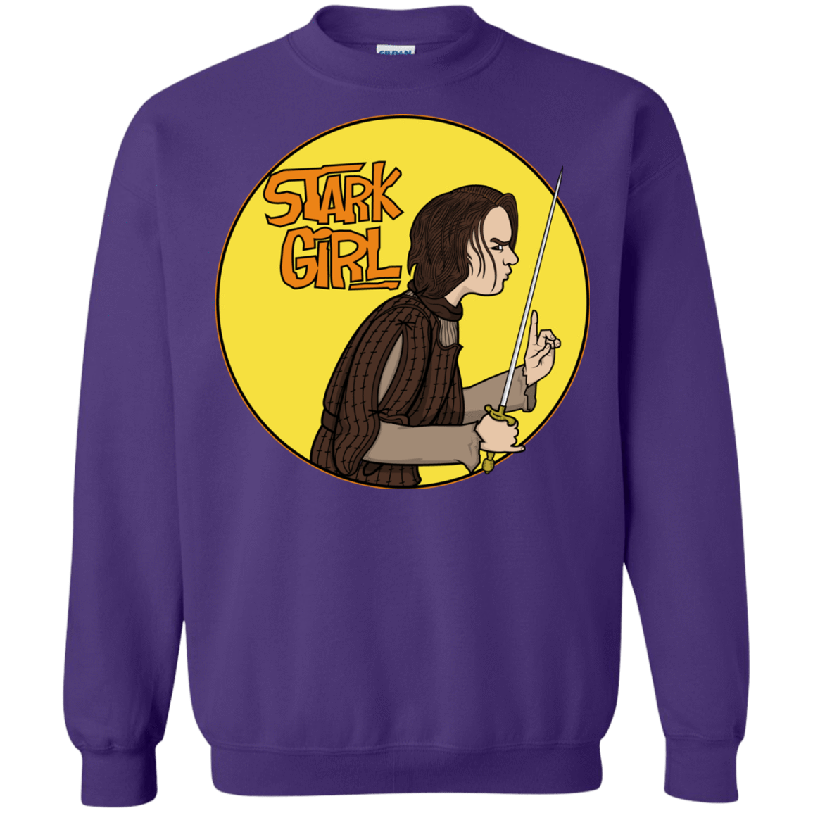 Sweatshirts Purple / S Stark girl Crewneck Sweatshirt