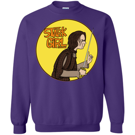 Sweatshirts Purple / S Stark girl Crewneck Sweatshirt