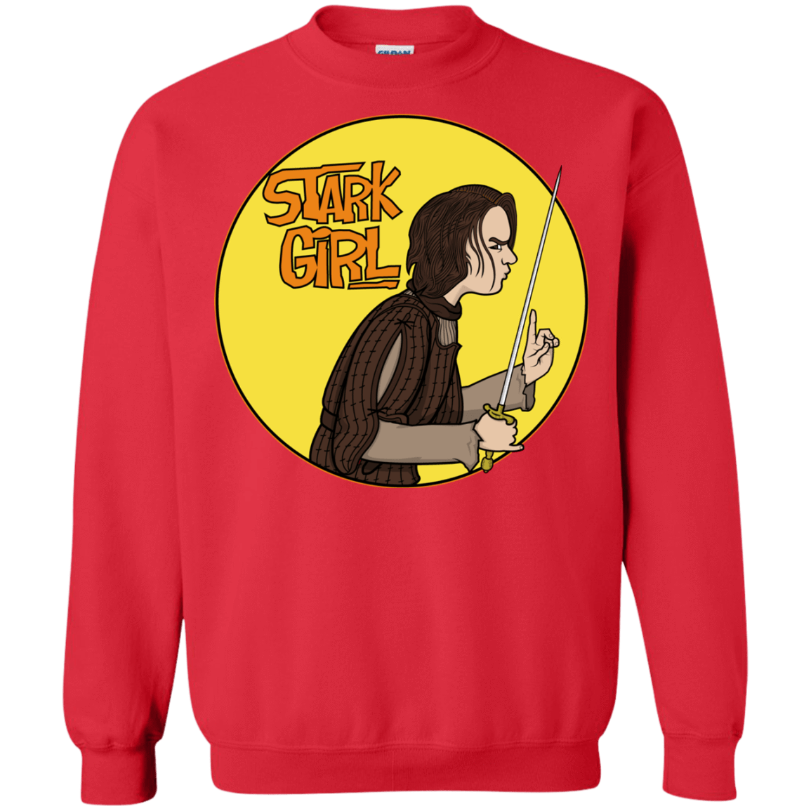 Sweatshirts Red / S Stark girl Crewneck Sweatshirt