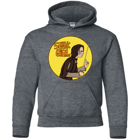 Sweatshirts Dark Heather / YS Stark girl Youth Hoodie