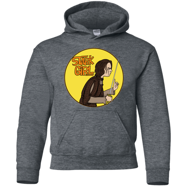 Sweatshirts Dark Heather / YS Stark girl Youth Hoodie