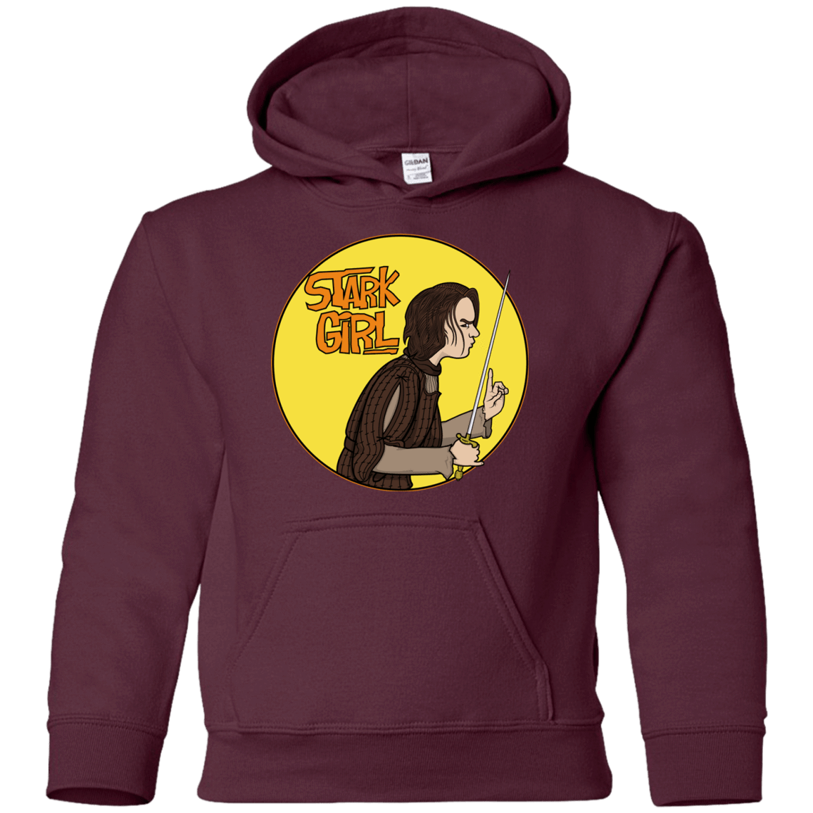 Sweatshirts Maroon / YS Stark girl Youth Hoodie