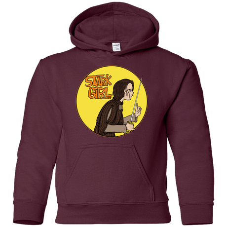 Sweatshirts Maroon / YS Stark girl Youth Hoodie