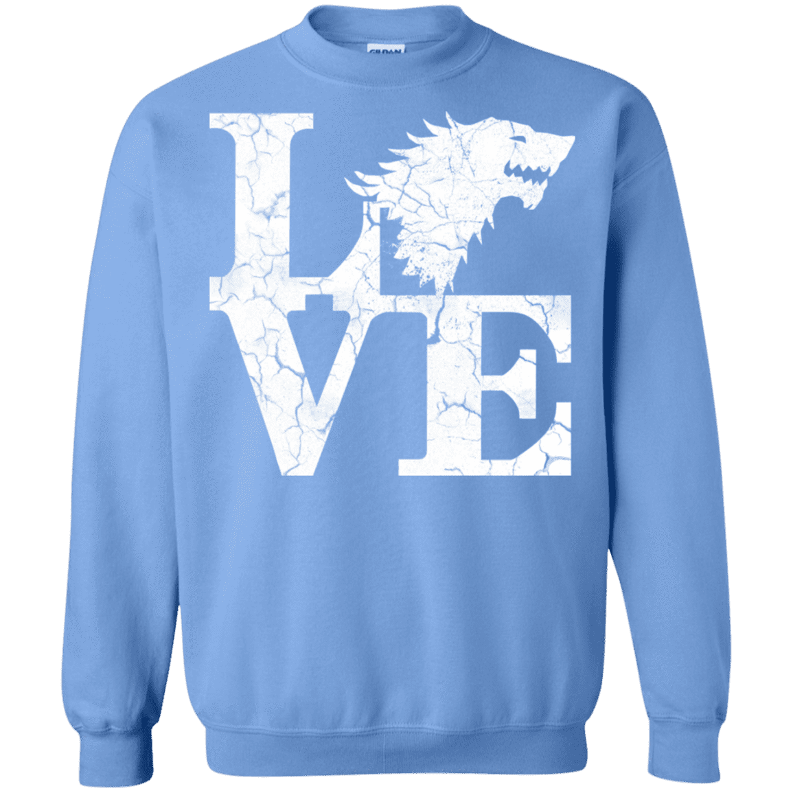 Sweatshirts Carolina Blue / S Stark Love Crewneck Sweatshirt