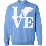 Sweatshirts Carolina Blue / S Stark Love Crewneck Sweatshirt