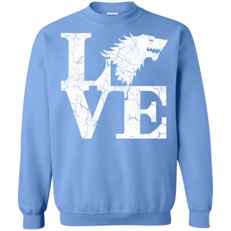 Sweatshirts Carolina Blue / S Stark Love Crewneck Sweatshirt