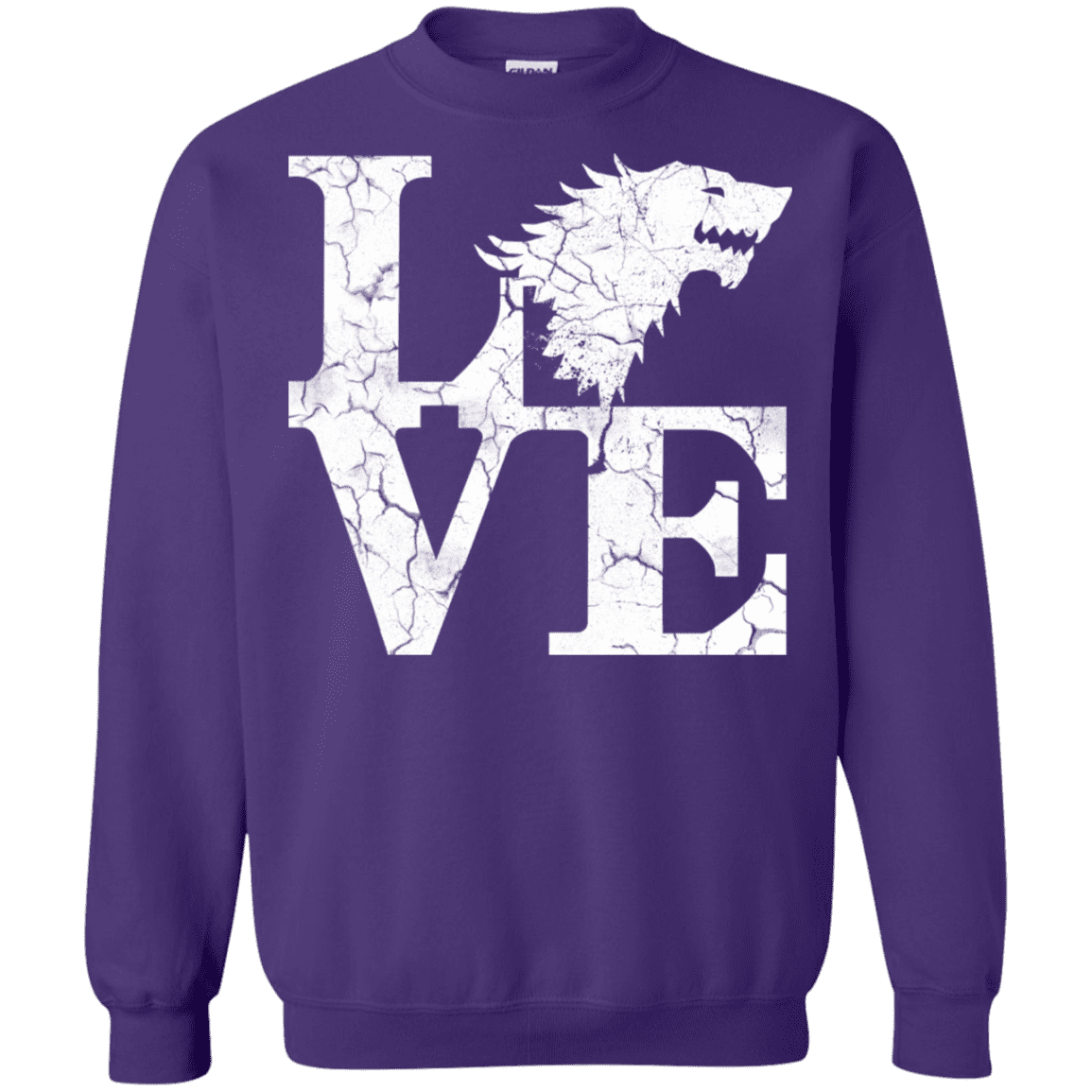 Sweatshirts Purple / S Stark Love Crewneck Sweatshirt