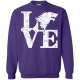 Sweatshirts Purple / S Stark Love Crewneck Sweatshirt