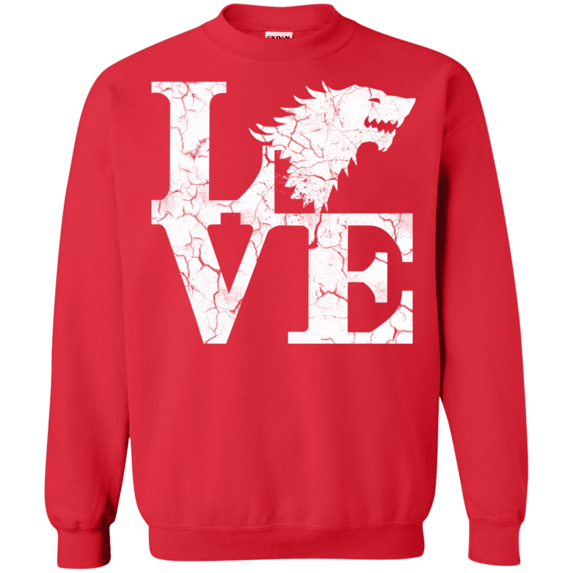 Sweatshirts Red / S Stark Love Crewneck Sweatshirt