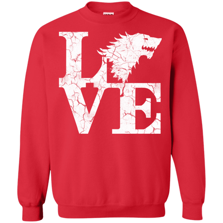 Sweatshirts Red / S Stark Love Crewneck Sweatshirt