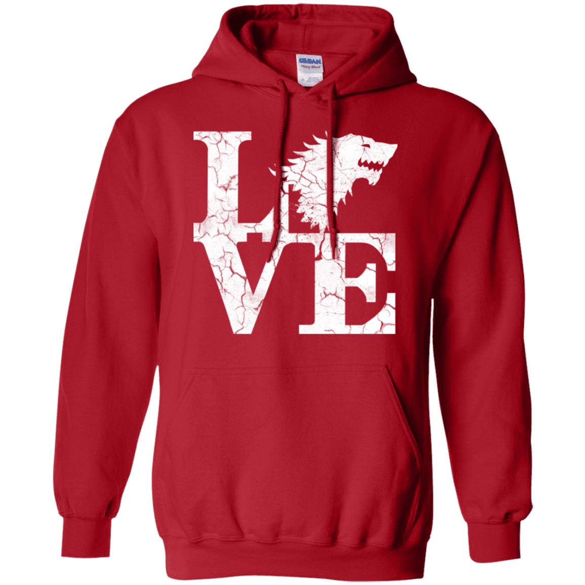 Sweatshirts Red / S Stark Love Pullover Hoodie