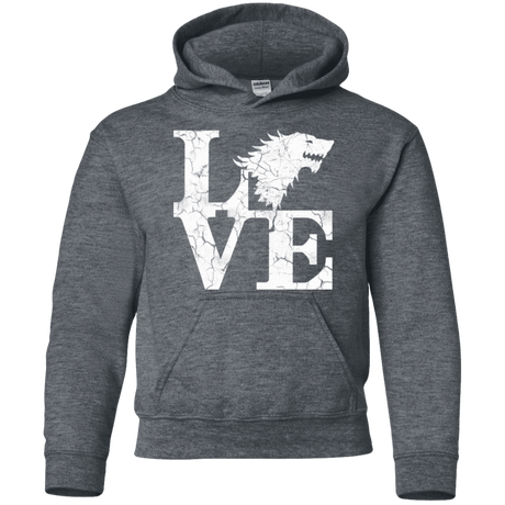 Sweatshirts Dark Heather / YS Stark Love Youth Hoodie