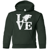 Sweatshirts Forest Green / YS Stark Love Youth Hoodie