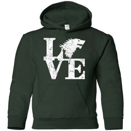 Sweatshirts Forest Green / YS Stark Love Youth Hoodie