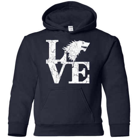 Sweatshirts Navy / YS Stark Love Youth Hoodie