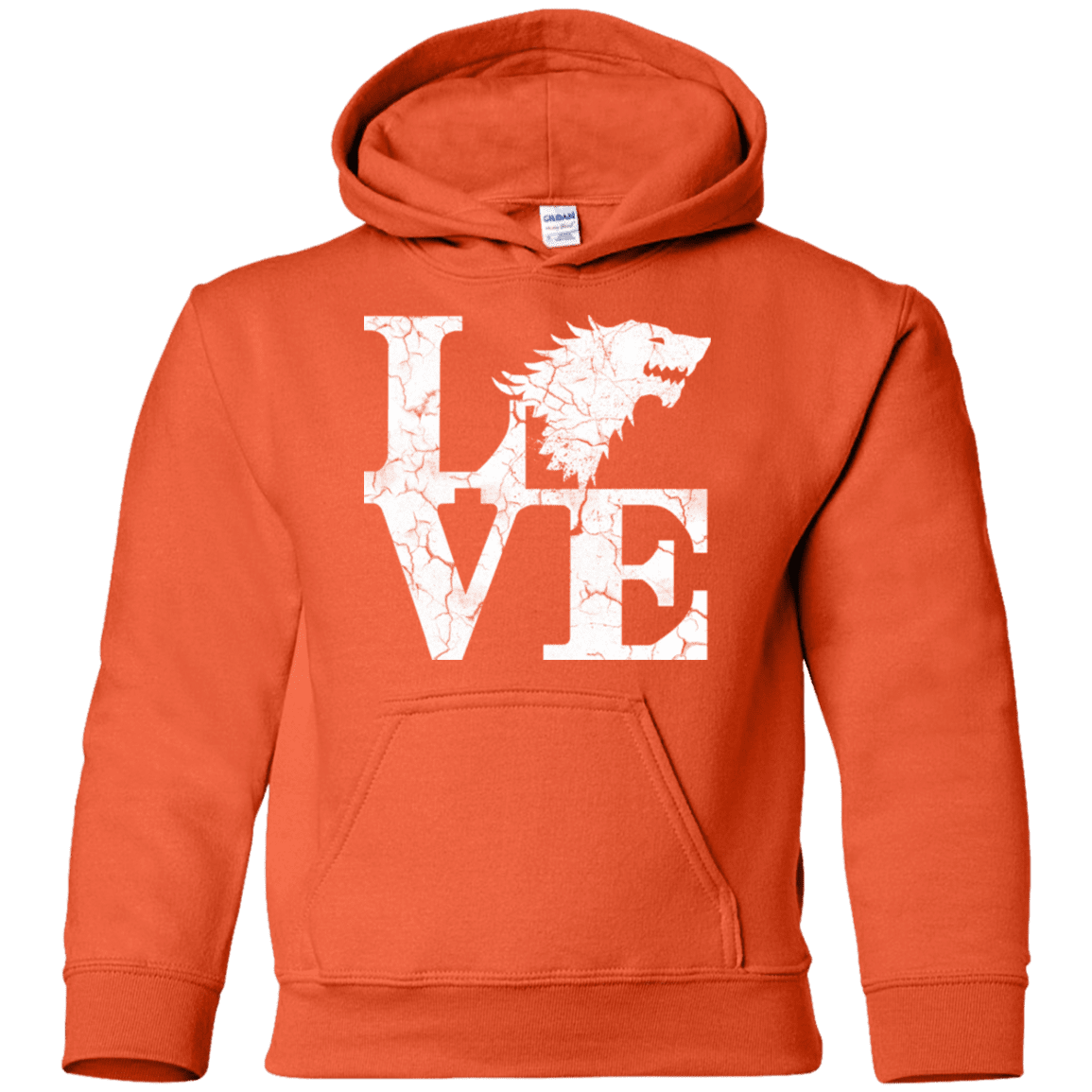 Sweatshirts Orange / YS Stark Love Youth Hoodie