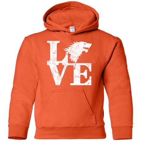 Sweatshirts Orange / YS Stark Love Youth Hoodie