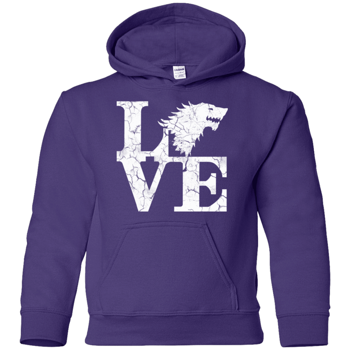 Sweatshirts Purple / YS Stark Love Youth Hoodie