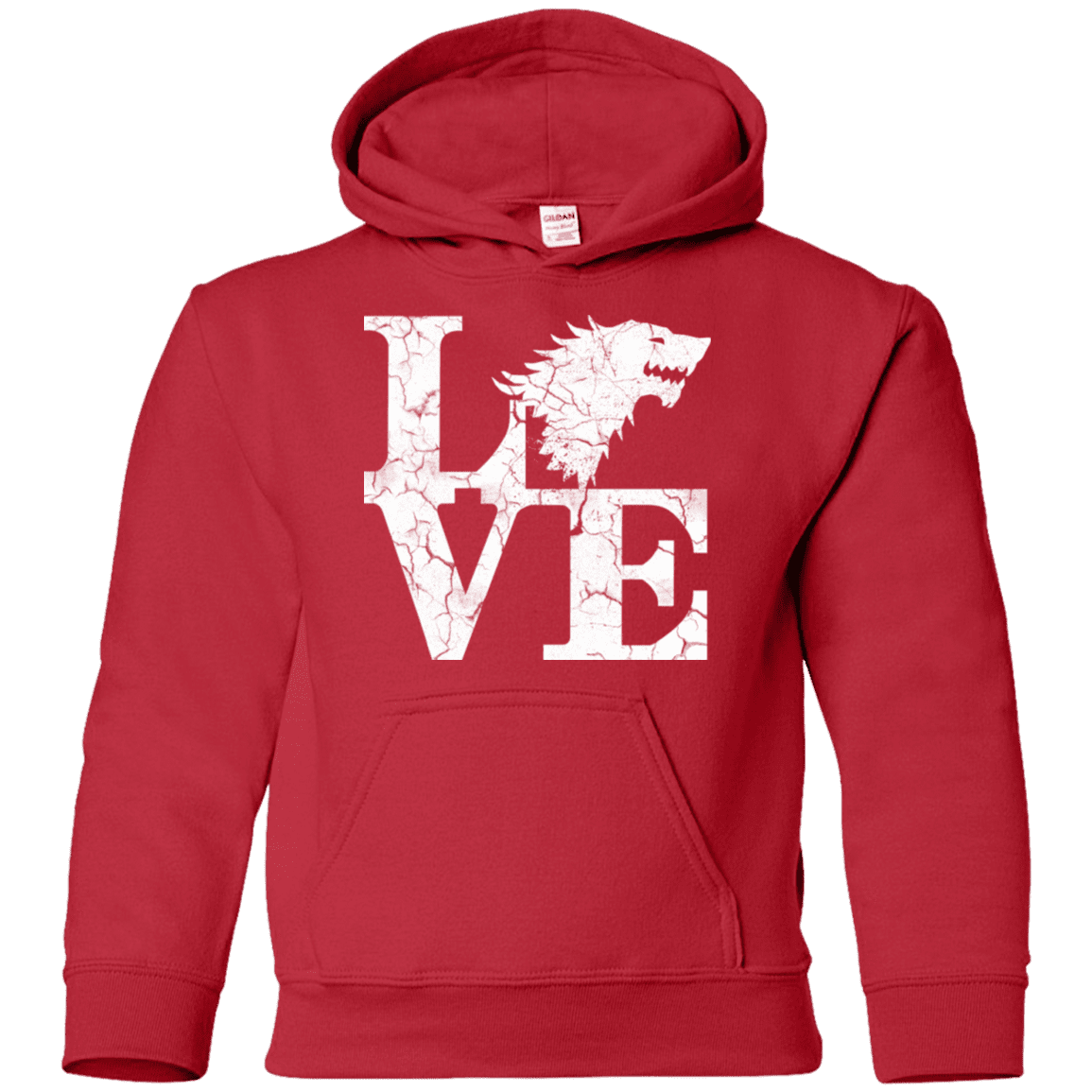 Sweatshirts Red / YS Stark Love Youth Hoodie