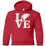 Sweatshirts Red / YS Stark Love Youth Hoodie