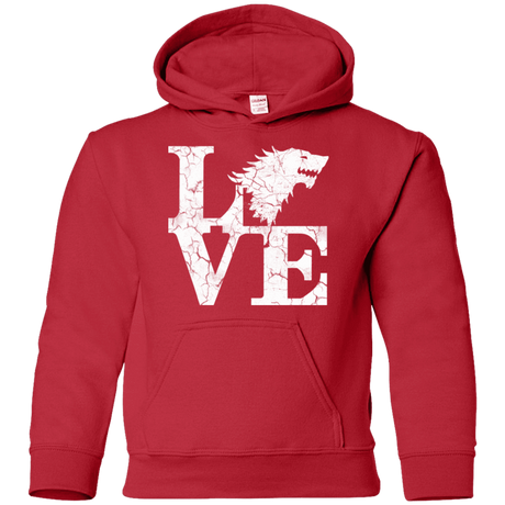 Sweatshirts Red / YS Stark Love Youth Hoodie