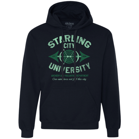 Sweatshirts Navy / Small Starling City U Premium Fleece Hoodie
