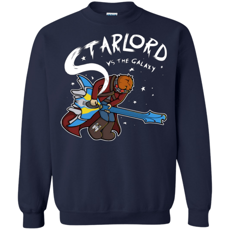 Sweatshirts Navy / Small Starlord vs The Galaxy Crewneck Sweatshirt