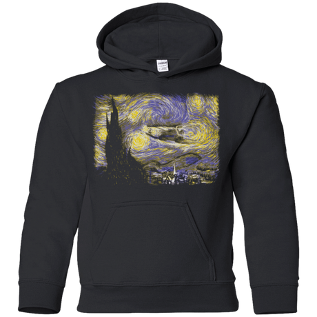 Sweatshirts Black / YS Starry Delorean Youth Hoodie