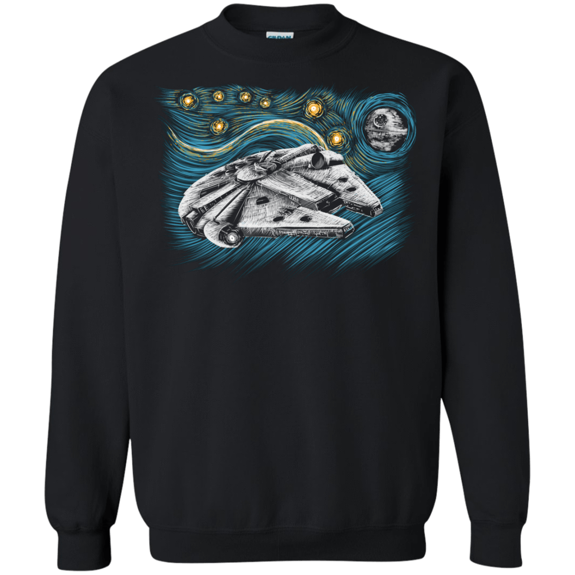 Sweatshirts Black / S Starry Falcon Crewneck Sweatshirt
