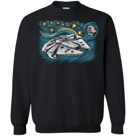 Sweatshirts Black / S Starry Falcon Crewneck Sweatshirt
