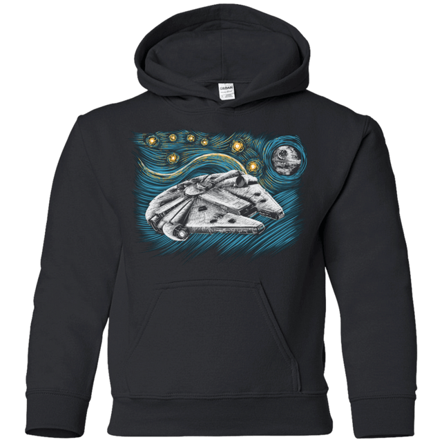 Sweatshirts Black / YS Starry Falcon Youth Hoodie