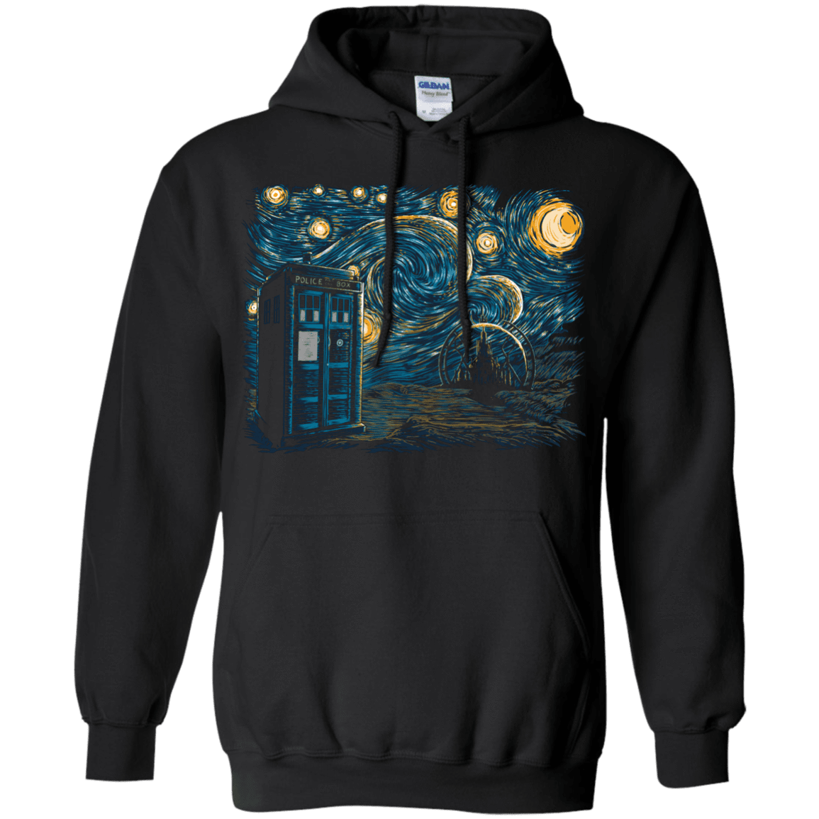 Sweatshirts Black / Small Starry Gallifrey Pullover Hoodie