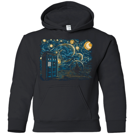 Sweatshirts Black / YS Starry Gallifrey Youth Hoodie