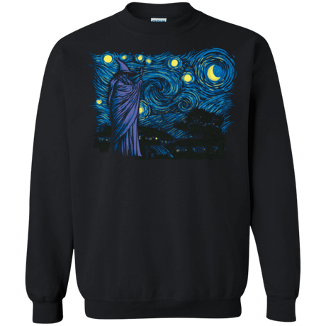 Sweatshirts Black / Small Starry Hobbiton Crewneck Sweatshirt